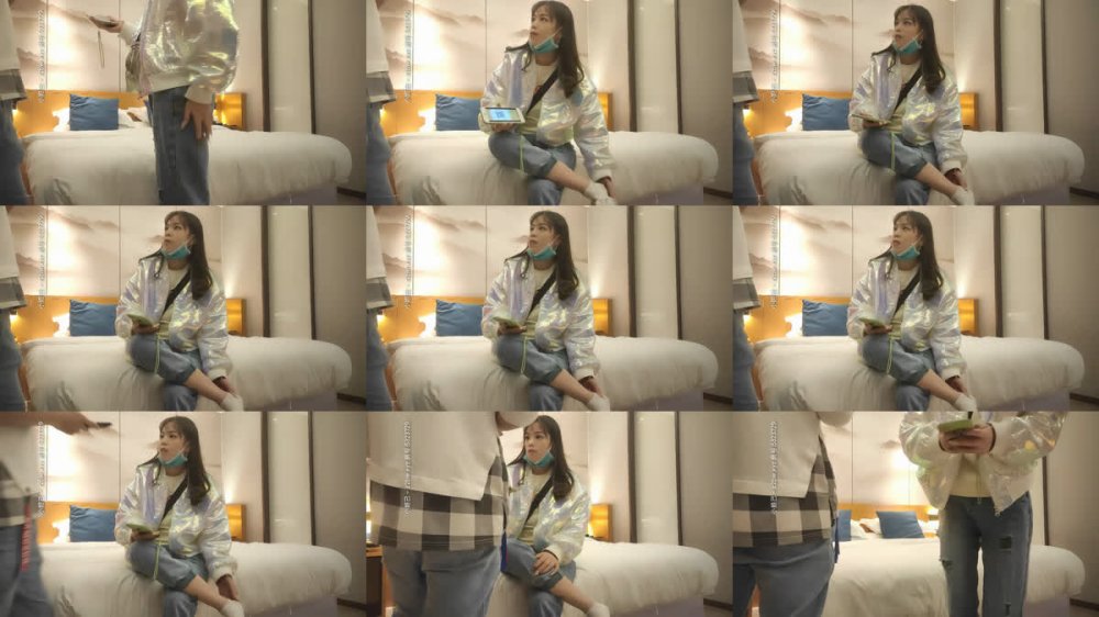 【AI增強】20210204_[原版]一屌探花_深夜場白衣牛仔褲週邊妹，特寫鏡頭掰掰B，口硬床邊快速