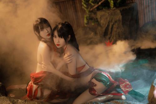 [Cosplay] Tina很妖孽呀&不呆猫 古风双人 [16P-226MB]