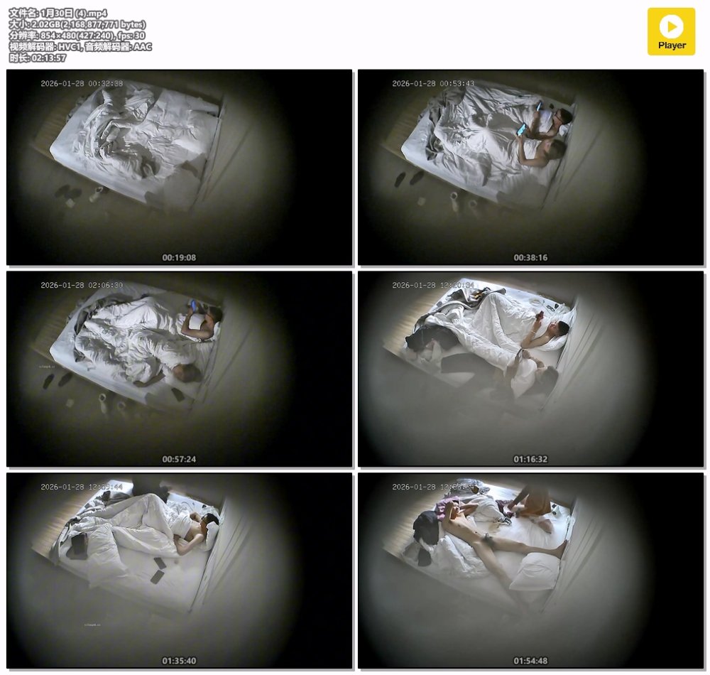 20260128酒店針孔偷拍眼鏡瘦猴男和軟萌甜美的女友早晚各操一了場