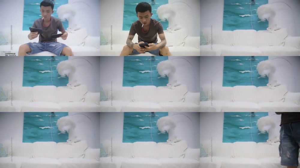 【AI增強】千人斬星選第二場甜美花裙妹子玩3P，近距離拍攝邊騎乘邊口交，抬腿後入翹起屁股猛操