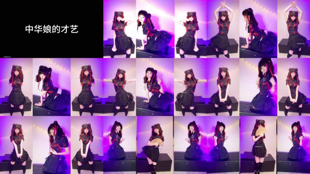 ⚫️ 極品嫩妹舞啪福利姬【貝璃珞】最新露臉作品，中華娘的才藝，狂吞前輩的精液打氣加油（2V）