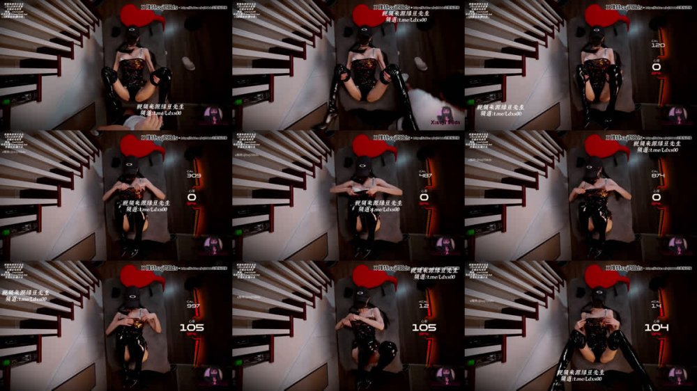 +++ XB-1617 黑色皮靴飛機杯大長腿被肏滿屏飛