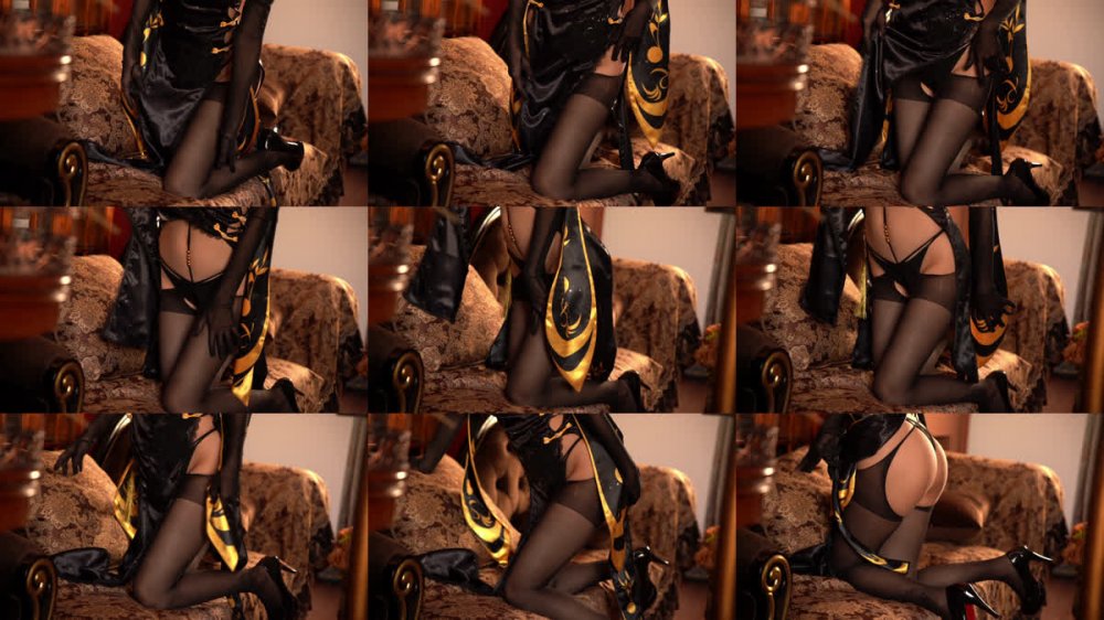 [Cosplay] 影子喵Ghost 镇海黑旗袍 [131P4V-3.71GB]