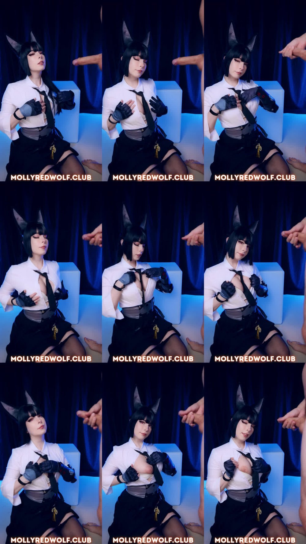 ⚫️ 很符合國人審美的極品美鮑大奶洋馬【MollyRedWolf】星見雅COS絕區零中出內射