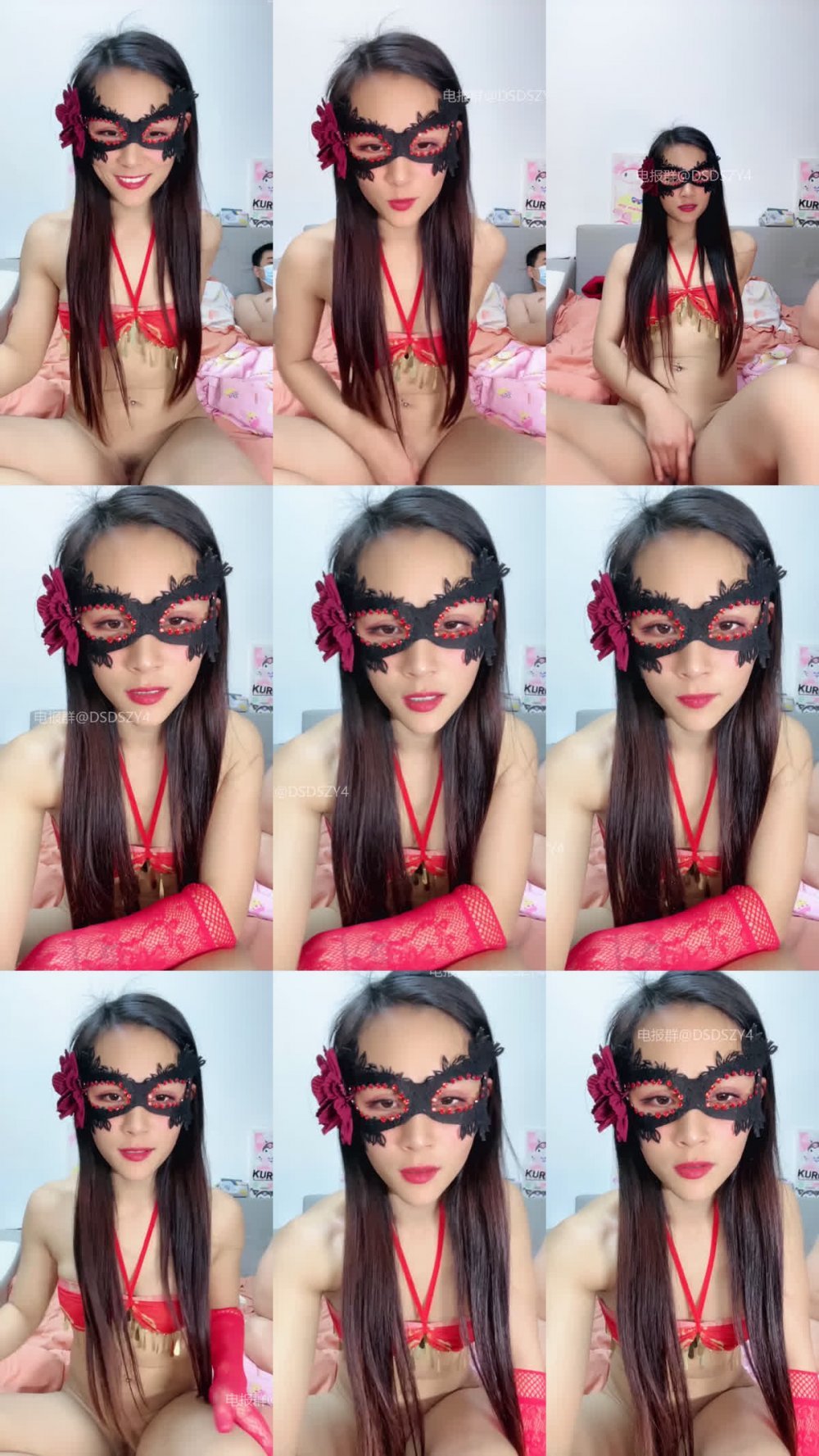 ♦️ 極品電臀【小糖果吖】饑渴蒙面女郎、堪稱榨精機器4（7V）