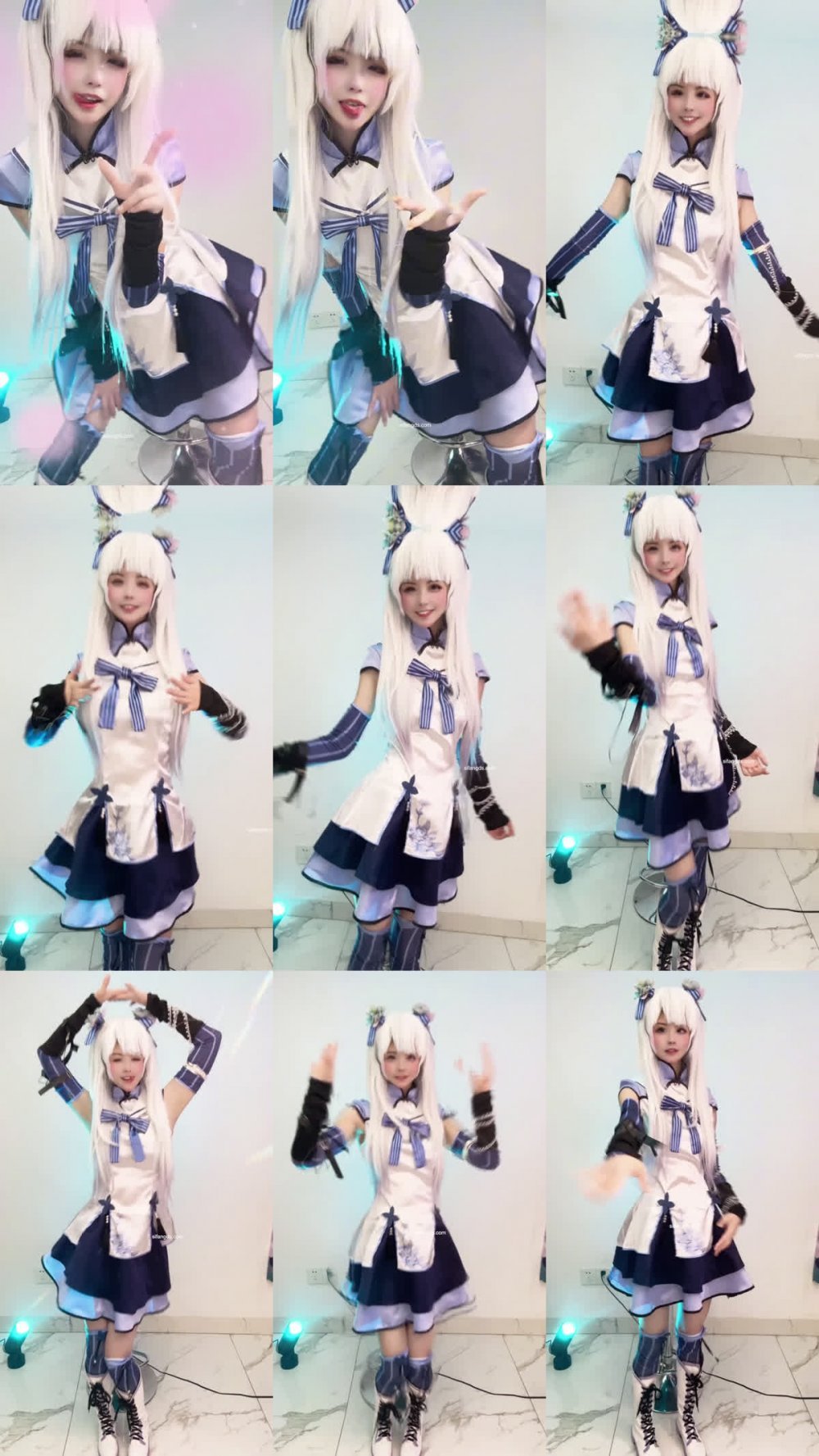 ⚫️ 極品嫩妹舞啪福利姬【貝璃珞】最新露臉作品，COSER抖音風動感裸舞