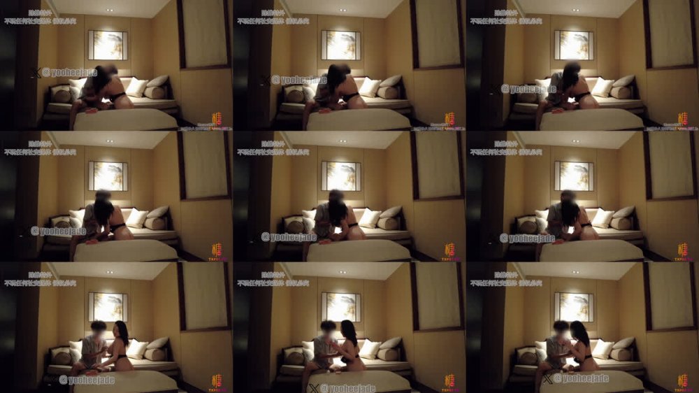 【AI增強】糖心Vlog3P戰兩男上下齊開騷穴被精液灌滿Yooheejade（CoupleLove）4K60幀增強版