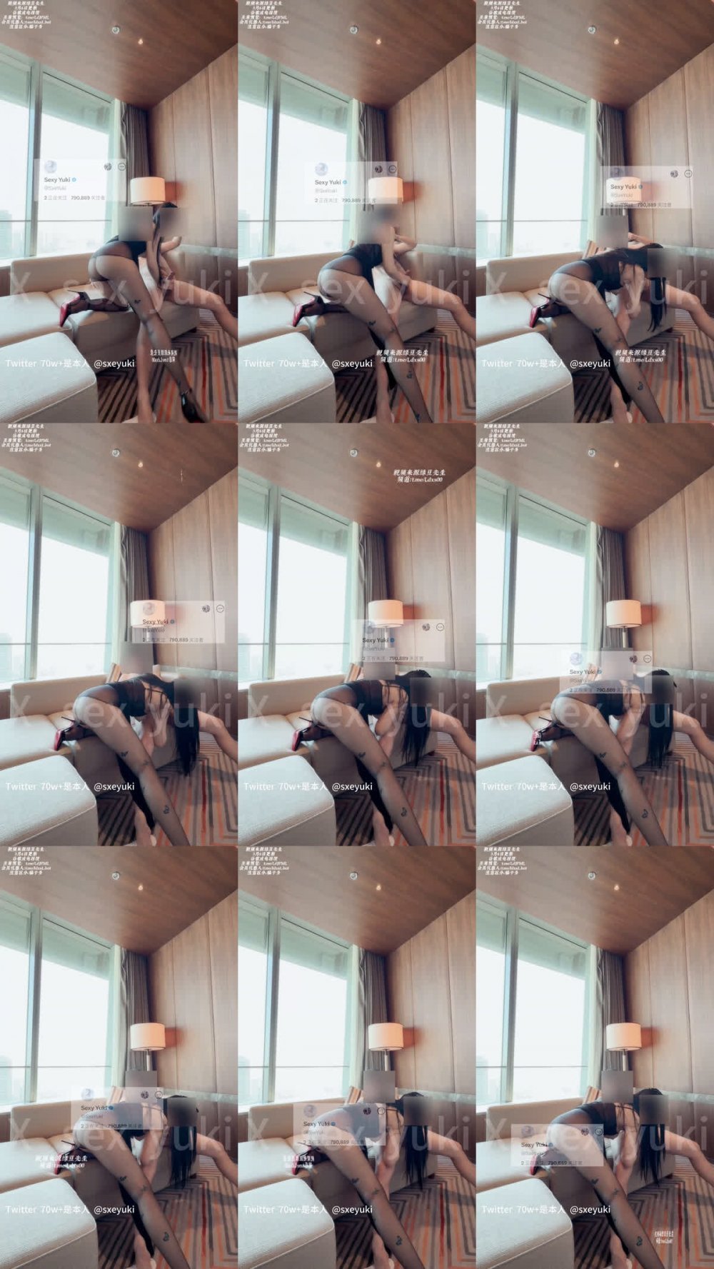 ✨ 【3月最新】73萬粉絲網黃肥臀巨乳騷母狗「Sexy_Yuki」黑絲旗袍長裙窗前性愛口交