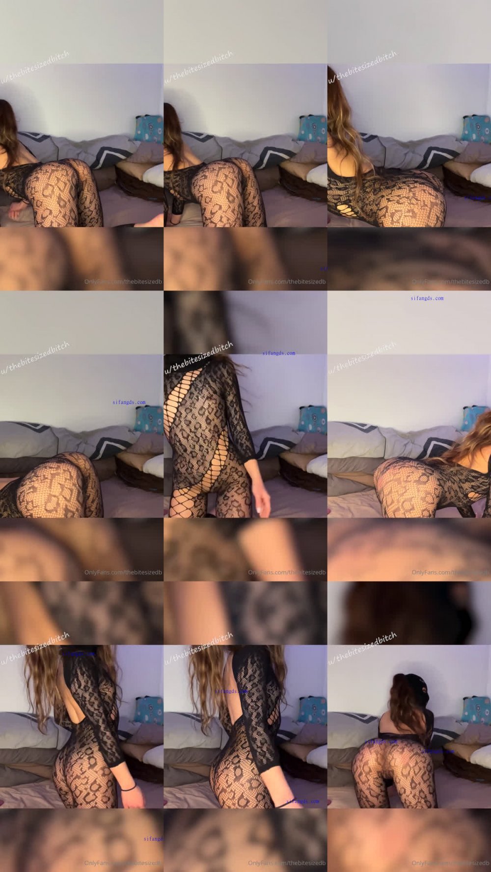 ⚫️ 嬌小玲瓏20歲媚黑小母狗【Thebitesizedbitch】被黑祖宗一步到胃內射，騷逼翹臀百合雙頭龍（3V）