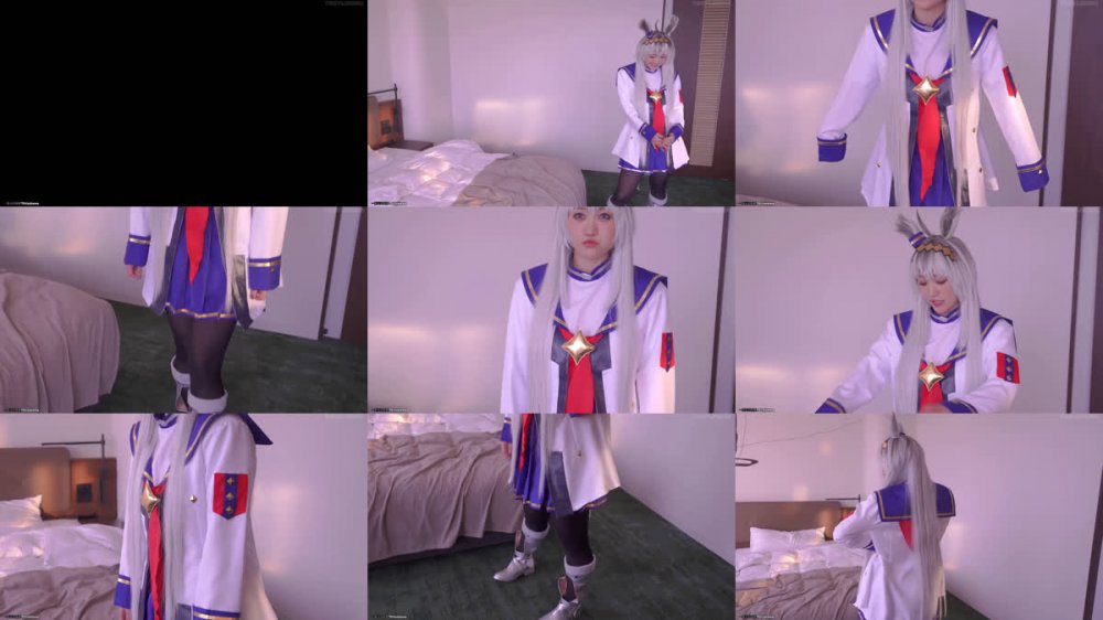 ⚫️ 白皙大奶高顏值福利姬COS賽馬娘小栗帽酒店無套性愛