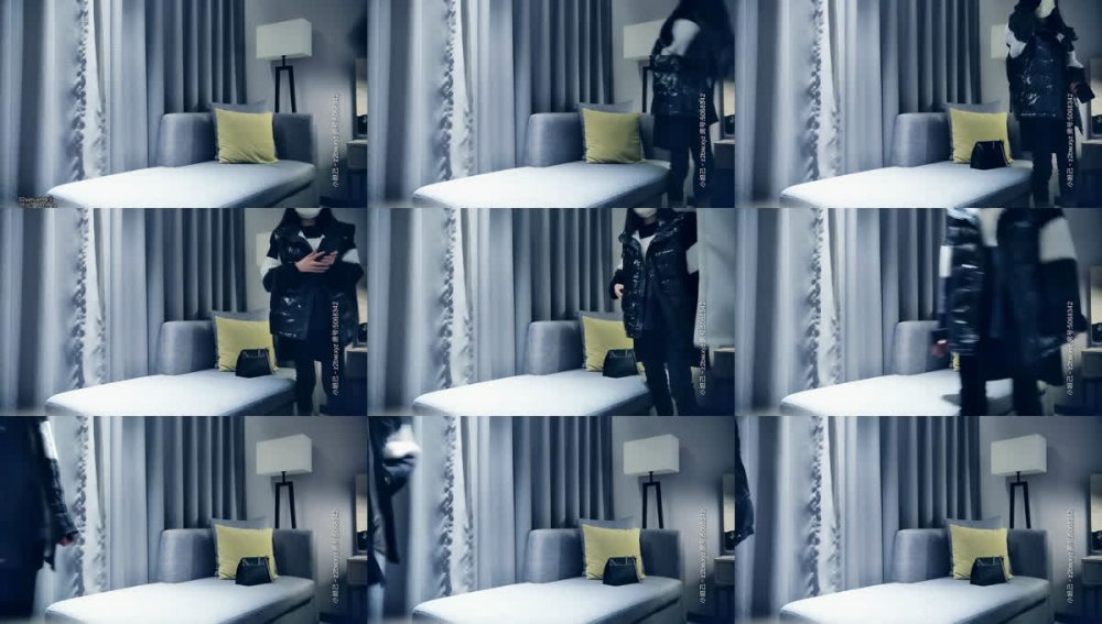 【AI增強】20210113_[原版]七天探花_深夜場黑衣短髮妹，櫻桃小嘴賣力口交，激情啪啪抱起來幹