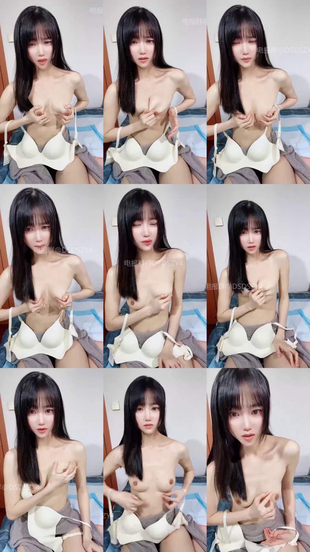 ♦️ 黑長直清秀學姐【少女學潮噴】跳蛋狂震 道具抽插潮噴1（3V）