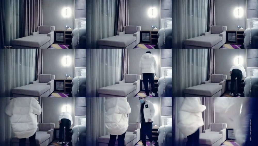 【AI增強】20210122_[原版]七天探花_深夜嬰兒肥黑衣嫩妹，女上位邊親嘴邊操B，近距離騎乘站立后