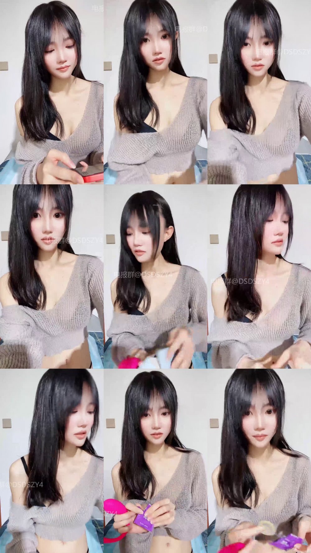 ♦️ 黑長直清秀學姐【少女學潮噴】跳蛋狂震 道具抽插潮噴3（3V）