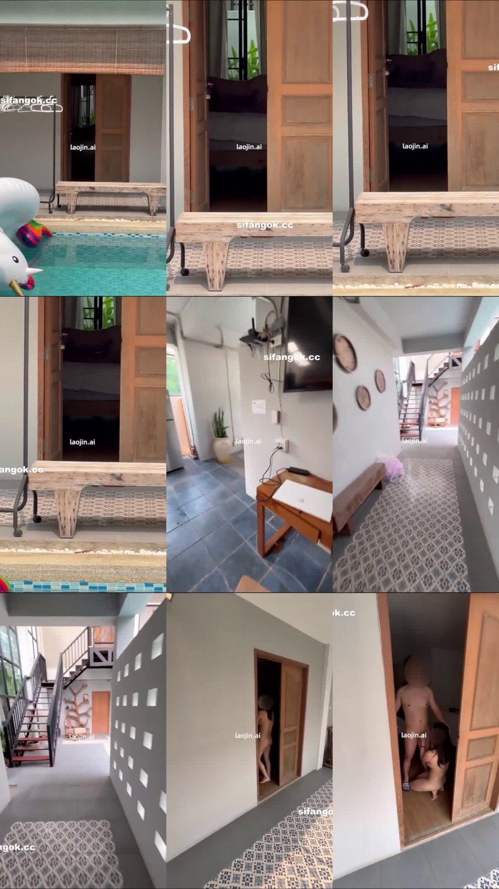 2026年4月最新，【重磅】超騷反差博主【房東太太】，失控了，三人行到泰國，第一天抵達民宿