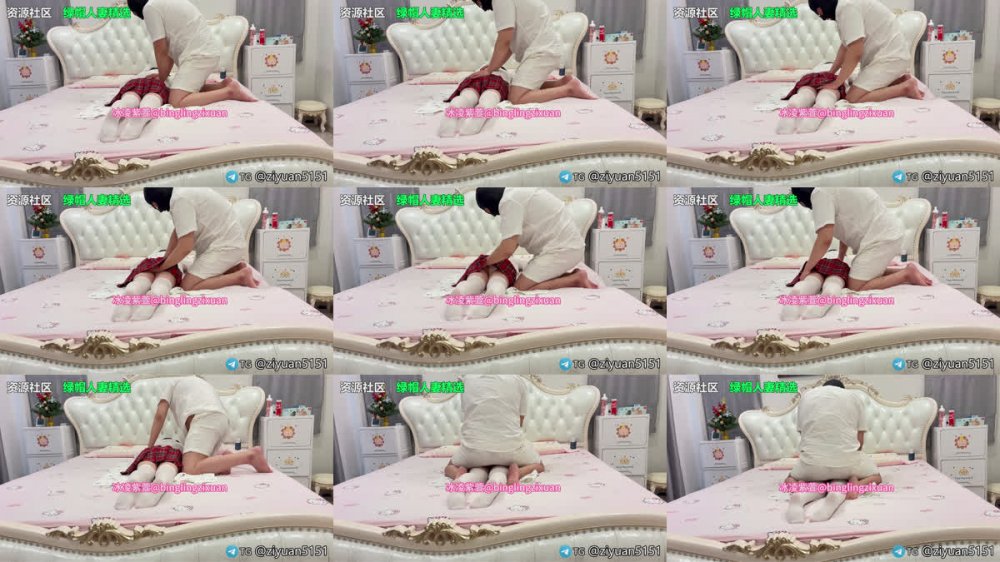 ✨ 重磅綠帽原創，媚黑美少女「冰淩紫萱」《單男SPA》老公拍攝視角，看嬌妻享受按摩