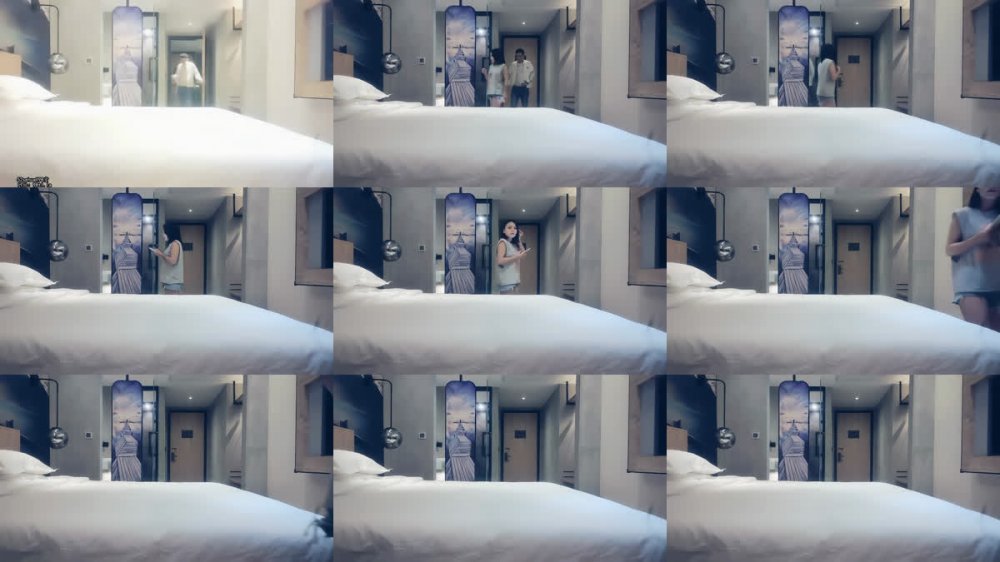 【AI增強】20210508_[原版]七天探花_齊逼牛仔褲短髮靚妹，床邊側入后入倒著插，精彩刺激