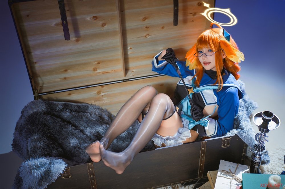 [Cosplay] 是一只熊仔吗 蔚蓝档案 圆堂志美子·邪恶女干部 [40P-130MB]