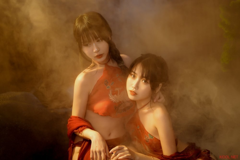 [Cosplay] 不呆猫&Tina很妖孽呀 古风双人 [16P-226MB]