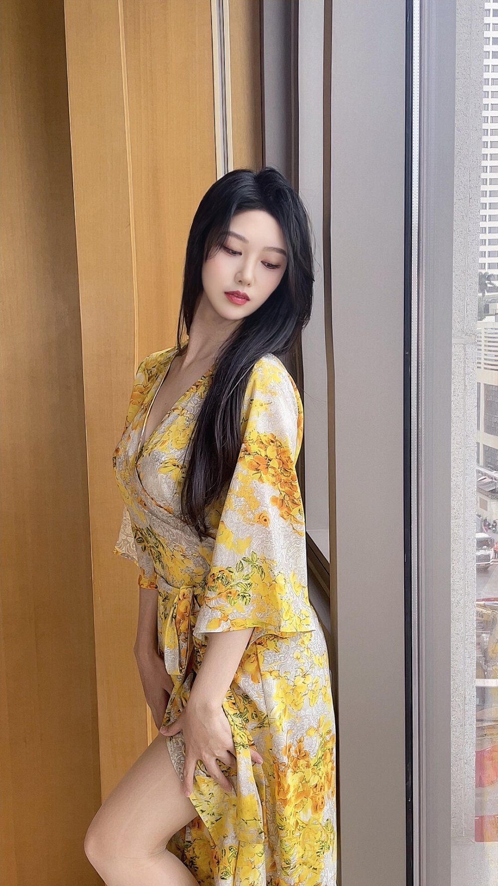 抖娘利世 - 出軌女友現場，黃色碎花睡袍給你也買一套[20P]