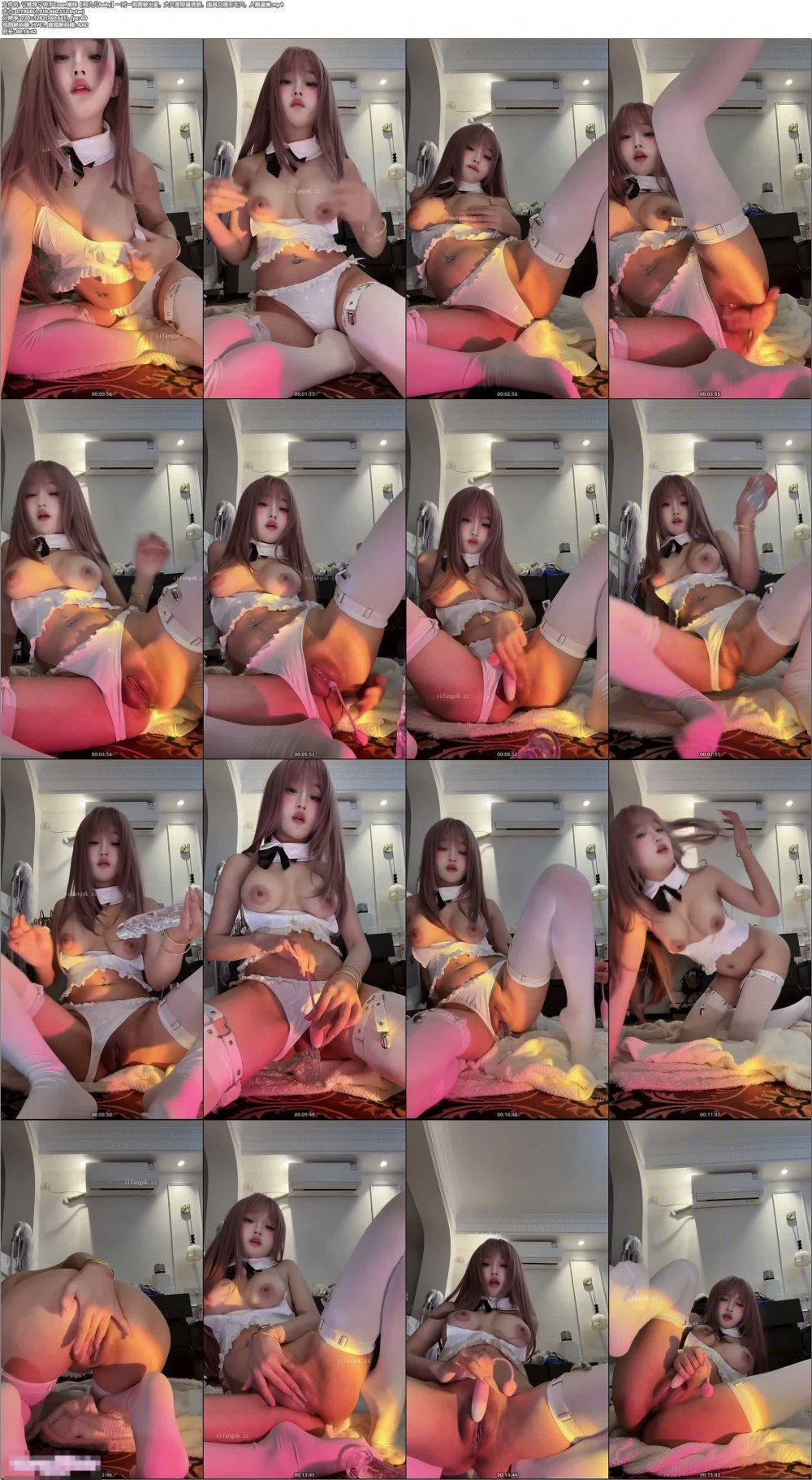 ❣️ 推薦❣️快手Coser嫩妹【阿九兒baby】一對一視頻被出賣，大尺度掰逼誘惑，道具自插無毛穴，人靚逼嫩
