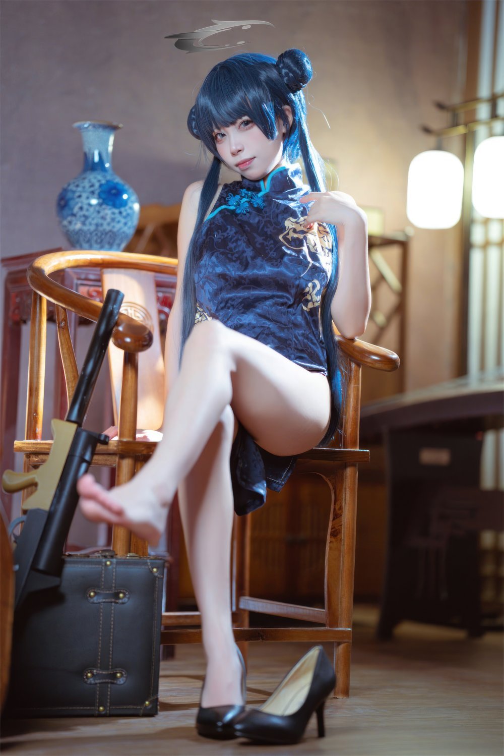 三無人型 - 龍華妃咲旗袍，小巧玲瓏的COS女生[42P]