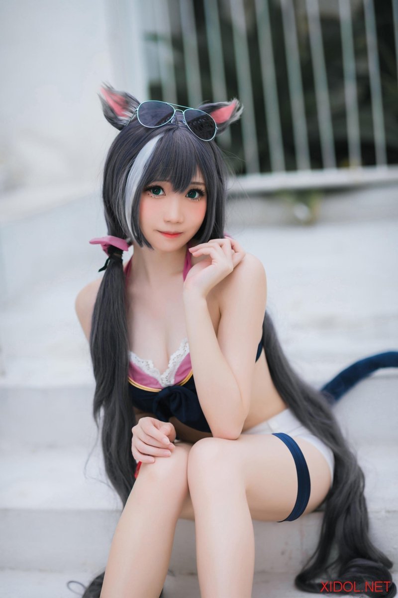 [Cosplay] 焖焖碳 公主连结 凯露泳装 [20P-242MB]