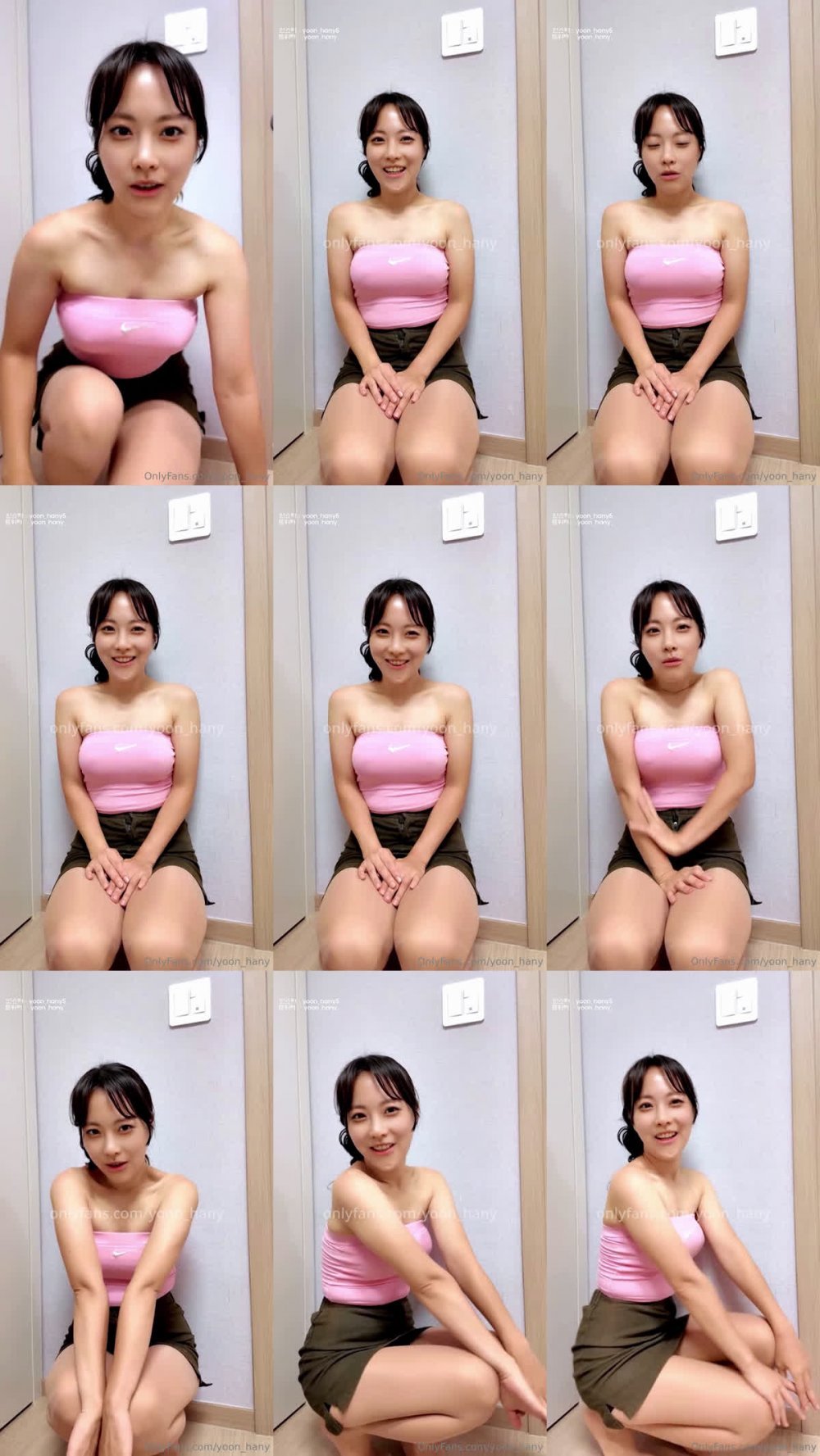⚫️ 溫柔賢慧型，高顏淫妻母狗【絲襪哈妮yoon_hany】收費福利（2），蛋糕奶油性愛對著鏡子自慰