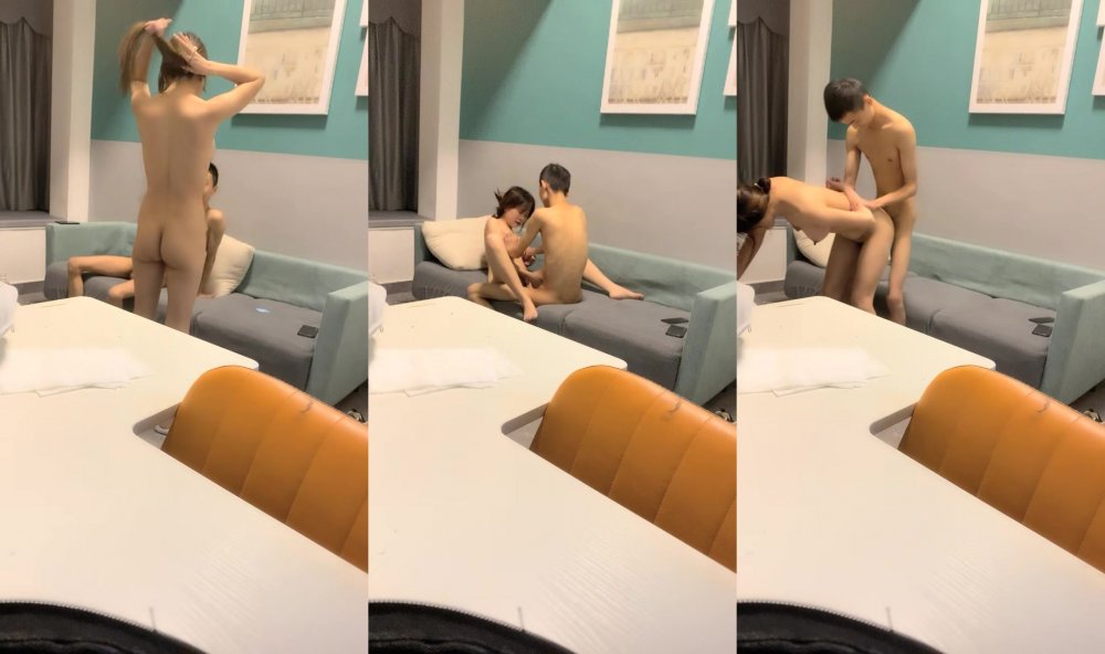 【精品探花阿威】就喜歡大奶外圍妹妹，脫光光抓奶子互揉，沙發上操，懟入騷穴輸出，後入猛頂