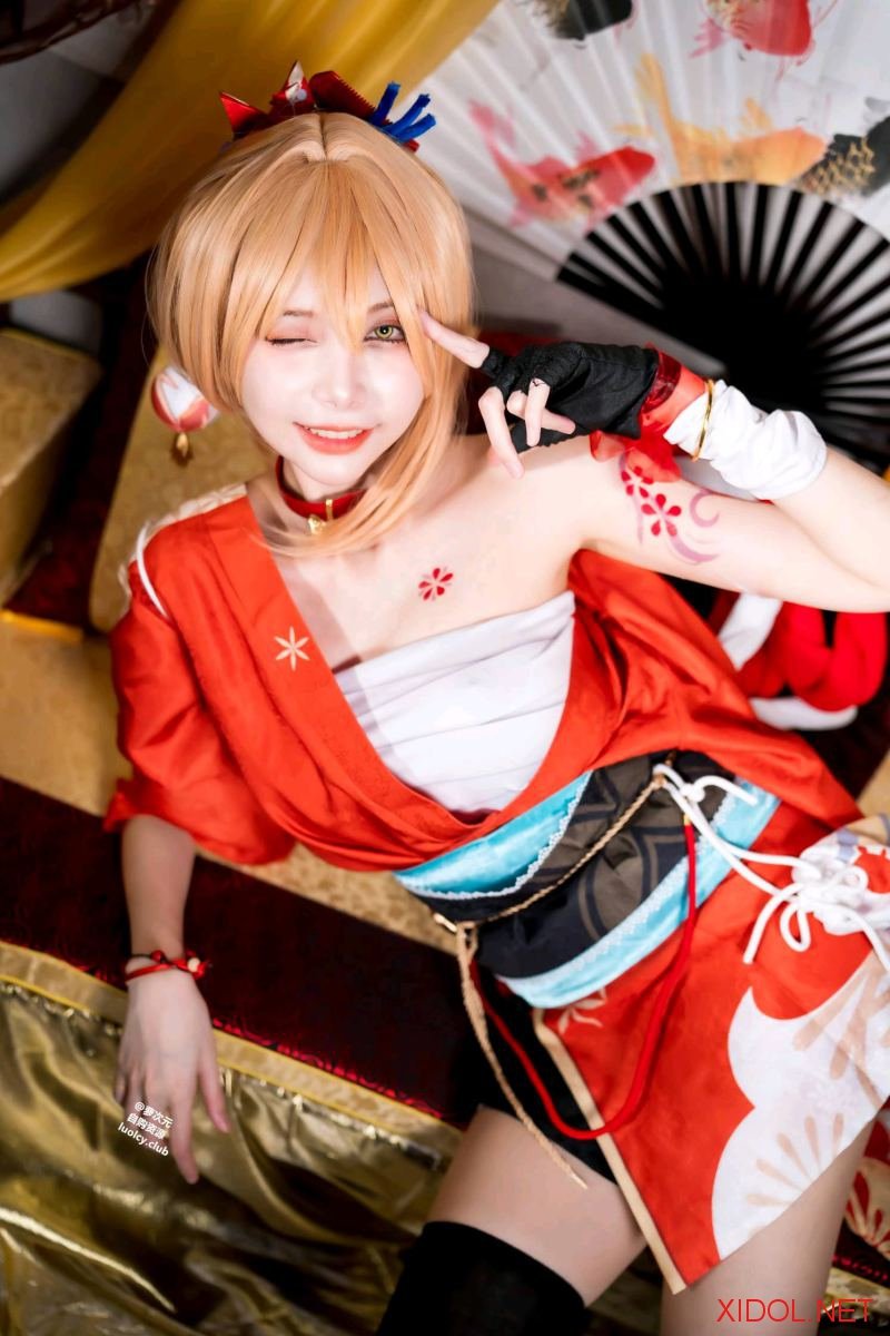 [Cosplay] Haruka_ハルカ (Haruka芸希) – 金魚花火今宵花火見