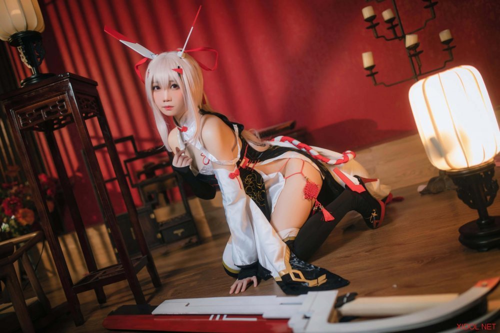 [Cosplay] 焖焖碳 碧蓝航线 绫波旗袍 [25P-375MB]
