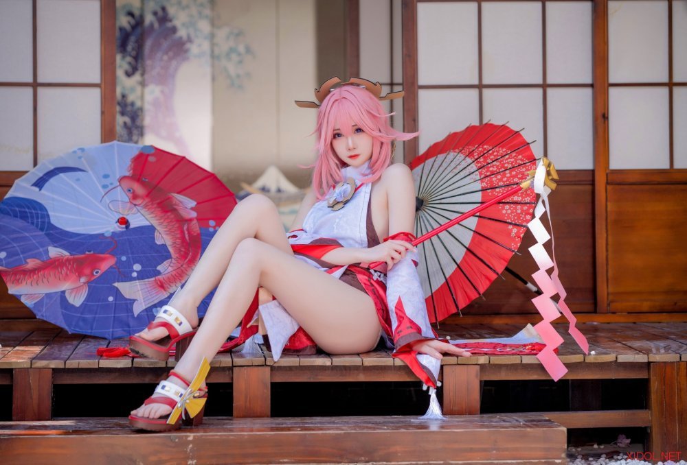 [Cosplay] 焖焖碳 八重神子 [15P-135MB]