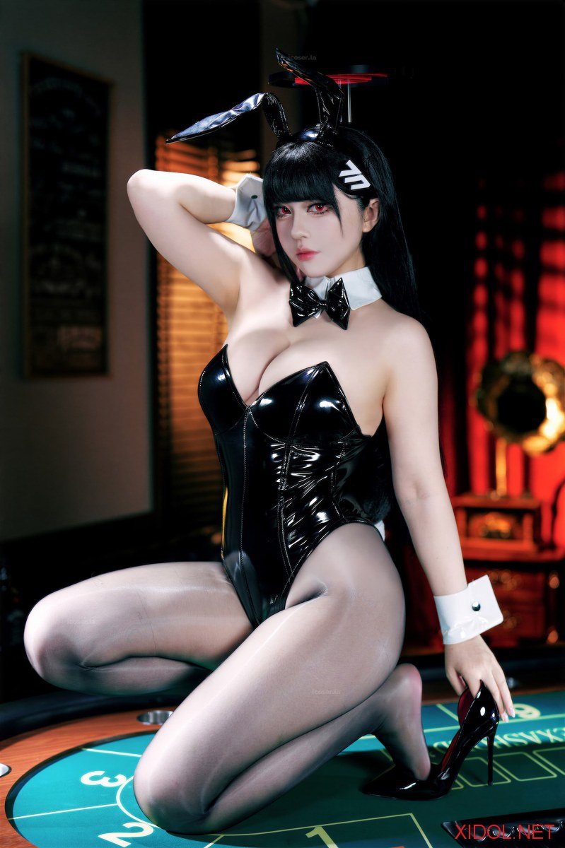 [Cosplay] 半半子 蔚蓝档案 调月莉音兔女郎 [57P6V-399MB]